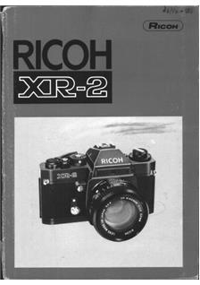 Ricoh XR 2 manual. Camera Instructions.